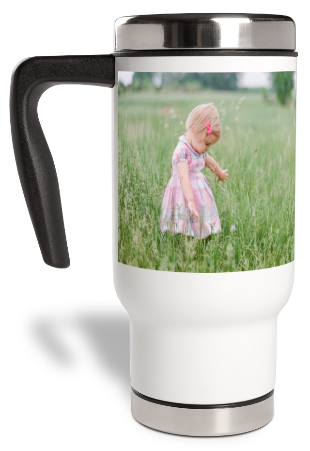 Photo Gallery Travel Mug with Handle