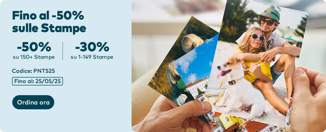 Fino al -50% sulle Stampe