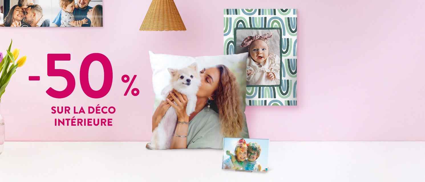 -50% sur la déco intérieure