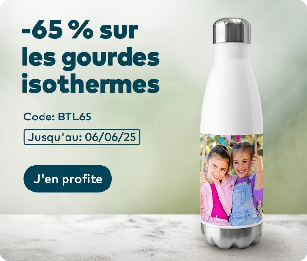 - 65 % sur les gourdes isothermes