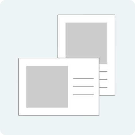 Set de cartes de voeux 10x20cm