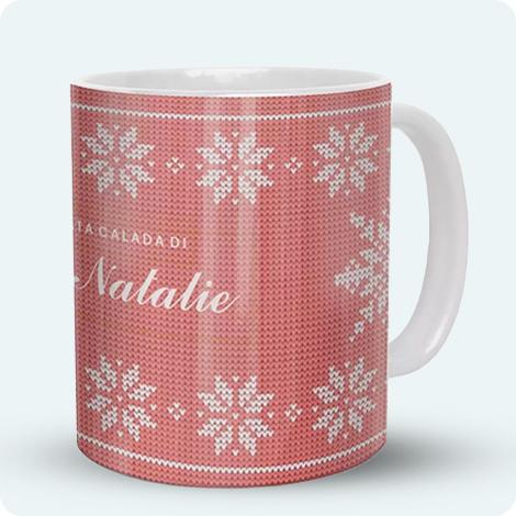 Tazza personalizzata design di Natale