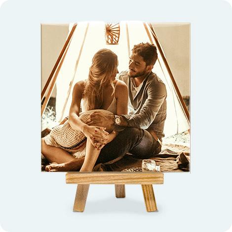 Foto Quadro personalizzato con cavalletto