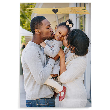 Grand poster montrant une petite fille heureuse