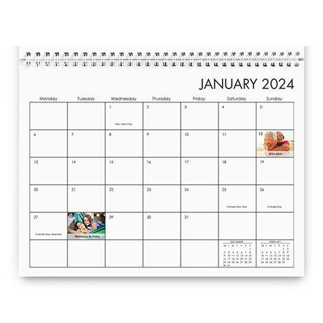 Everyday Calendar Grid