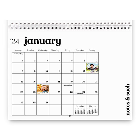 Daily Notes Calendar Grid