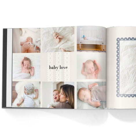 Photo book. Hello baby boy theme