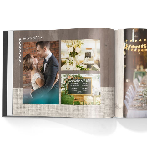 Photo book. Rustic Chic theme