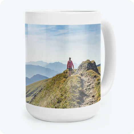 large photo mug, personalised mugs, custom mugs, photo mugs, mug printing, printed mugs