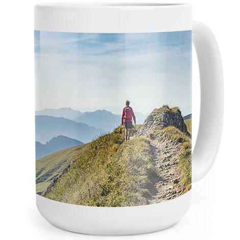 large photo mug, personalised mugs, custom mugs, photo mugs, mug printing, printed mugs