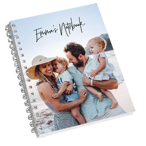 photo notebook, custom notebook, personalised notebook