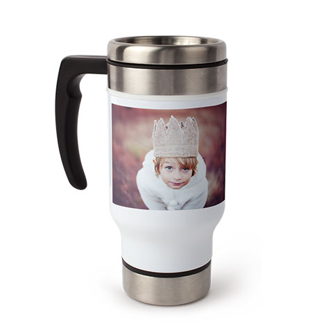 Icon Travel Coffee Mug with Handle, 13 oz.
