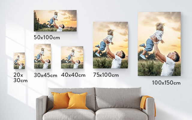 Compare our canvas sizes
