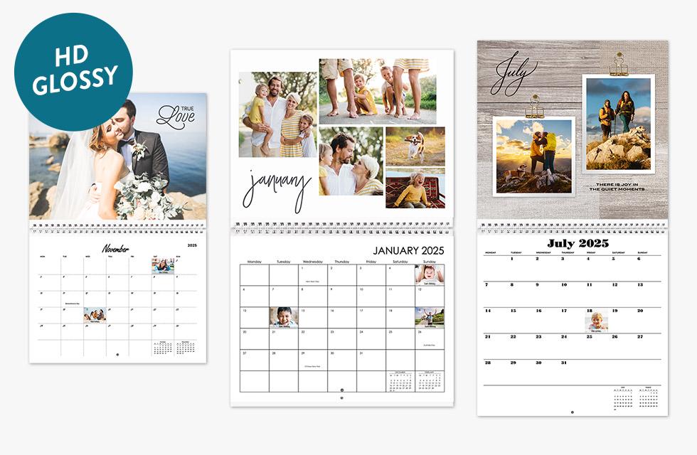 premium wall calendar, personalised calendar, photo calendar, custom calendar, printing calendars