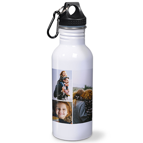 Icon Collage Stainless Steel Water Bottle, 20oz.