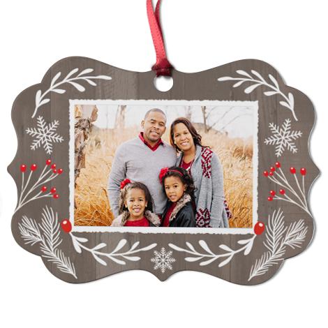 Aluminium Medallion Christmas Ornament