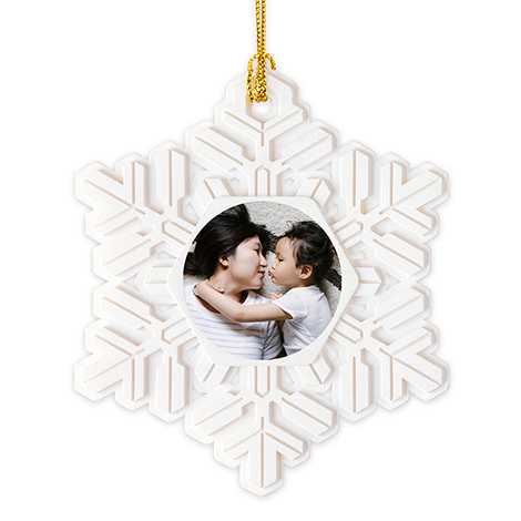 Icon Snowflake Christmas Ornament