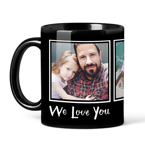Photo Coffee Mugs, 11oz, Black