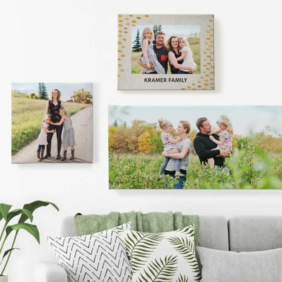 Compare Photo Canvas Prints, Framed Custom Canvases