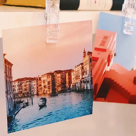square print with scene of Venice 