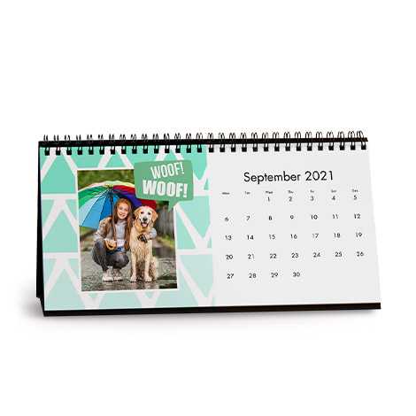 Geo Pastels Desk Calendar 