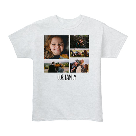 Youth Custom T-Shirt, Gray