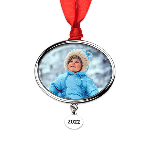 Icon Annual Christmas Photo Ornament
