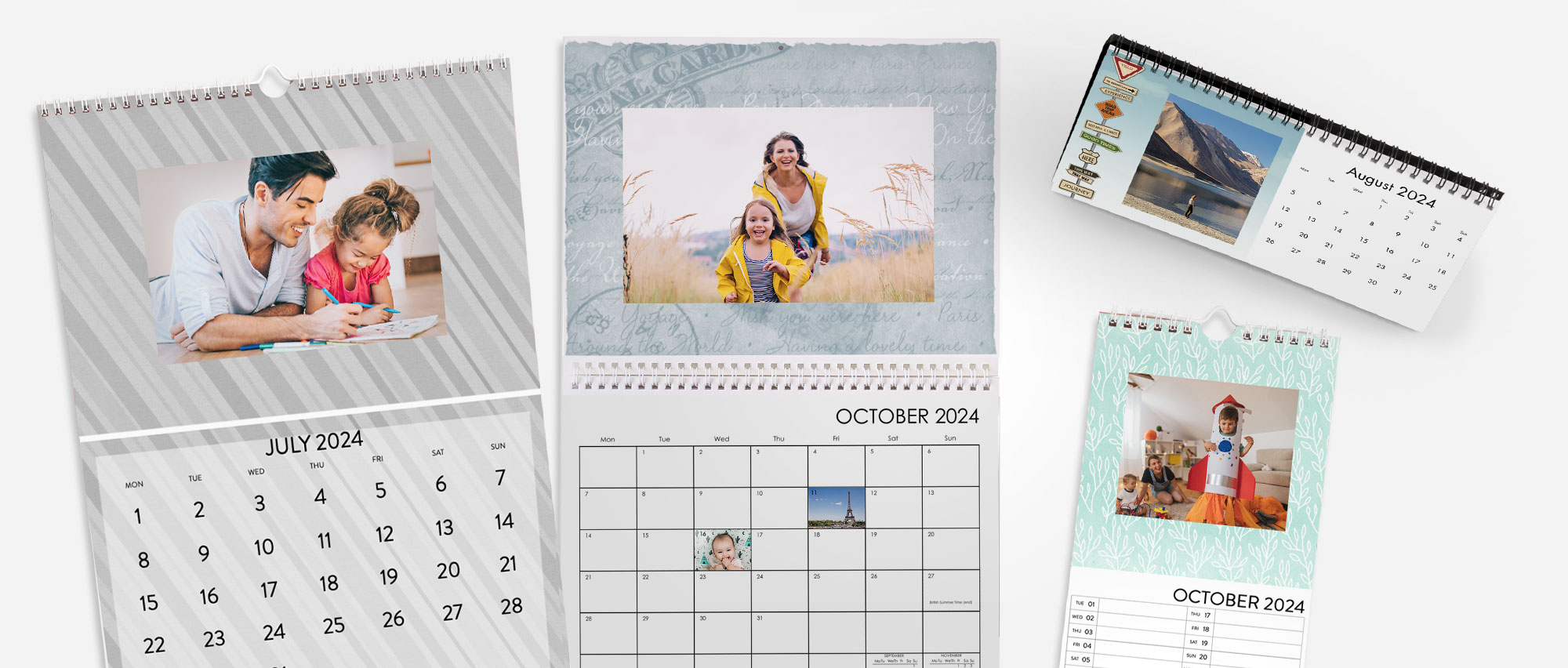 Calendar background designs, patterns and colours