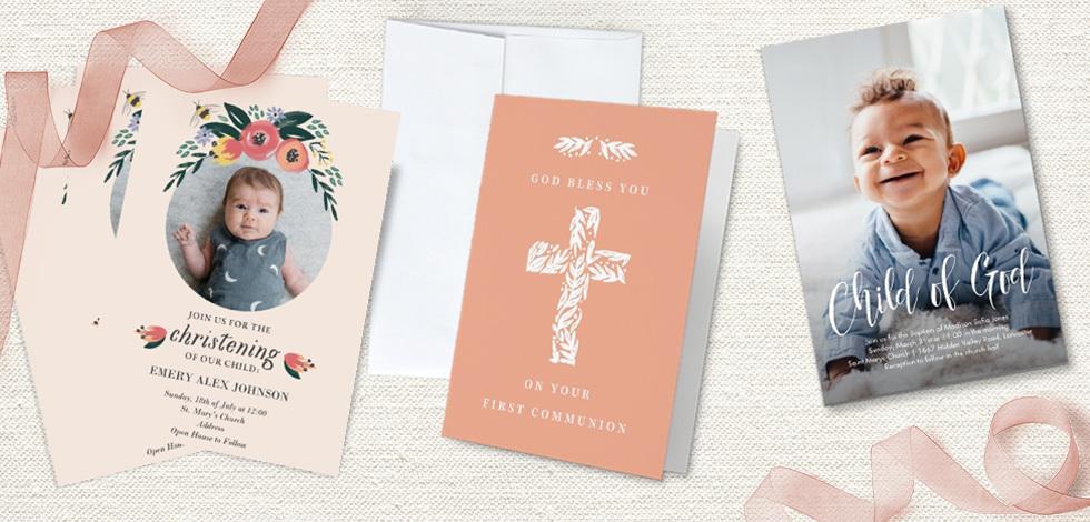 BAPTISM + CHRISTENING CARDS