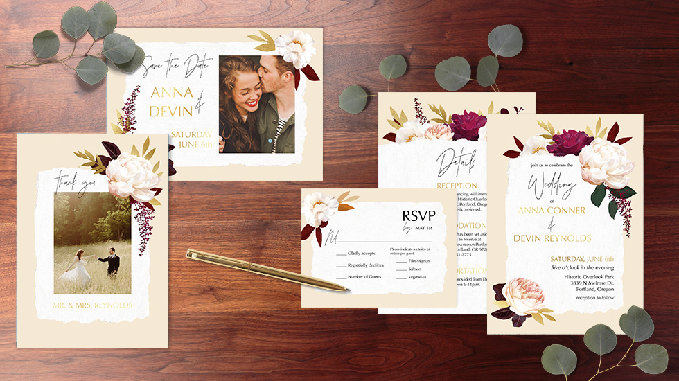 Matching Wedding Card Suites