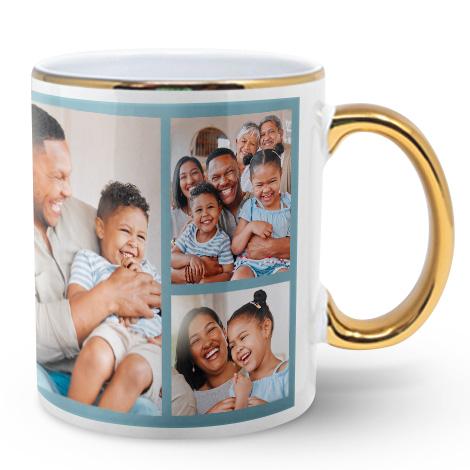 Gold Rimmed Coffee Mug 11oz