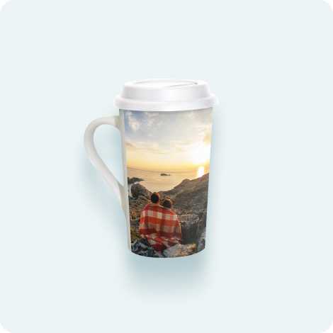 Grande Coffee Mug with Lid, 16oz.