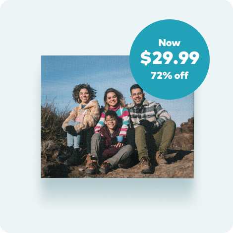 Up to 72% off Canvas Prints