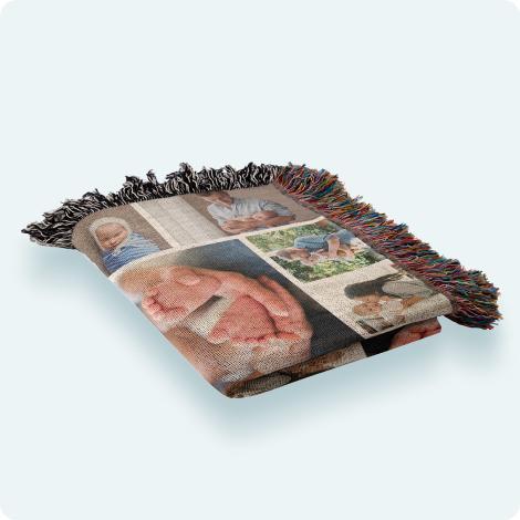 Collage Woven Blankets