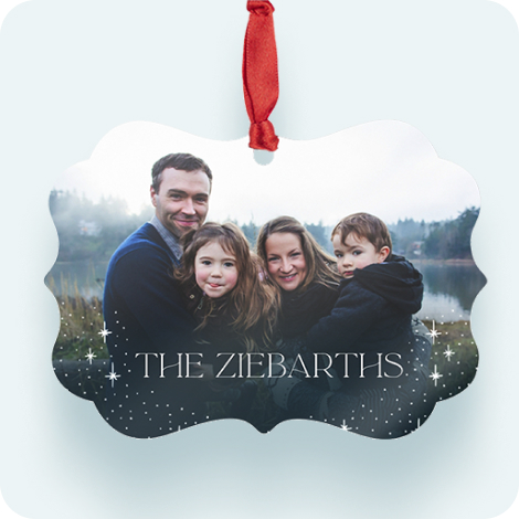 Aluminum Medallion Photo Ornament