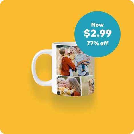 77% off 11oz. Photo Coffee Mugs