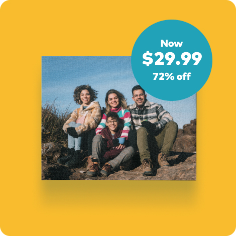 Up to 72% off Canvas Prints