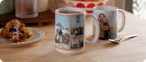 Photo Mugs + Drinkware