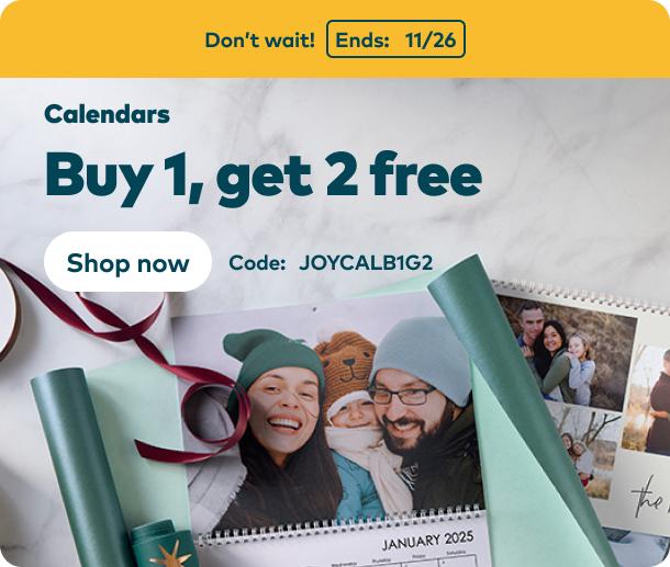 Buy 1, Get 2 Calendars free