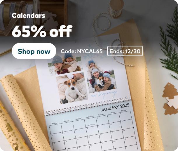 65% off Calendars