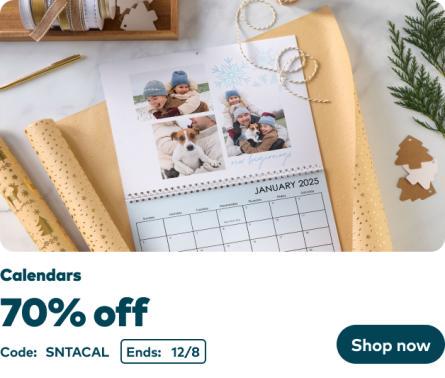 70% off Calendars