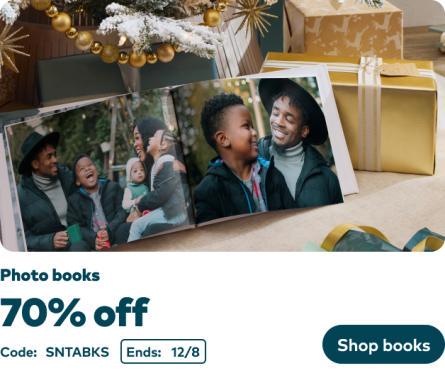 70% off all Photo Books