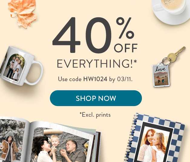 40% off everything