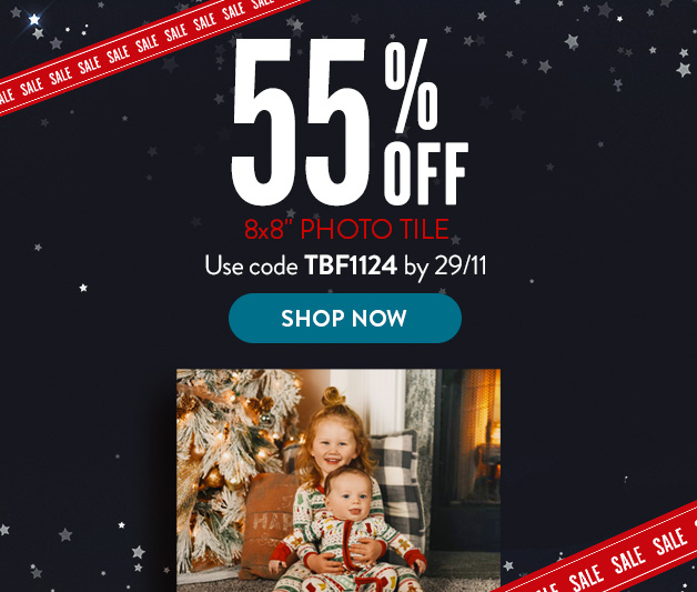 55% off photo tile 