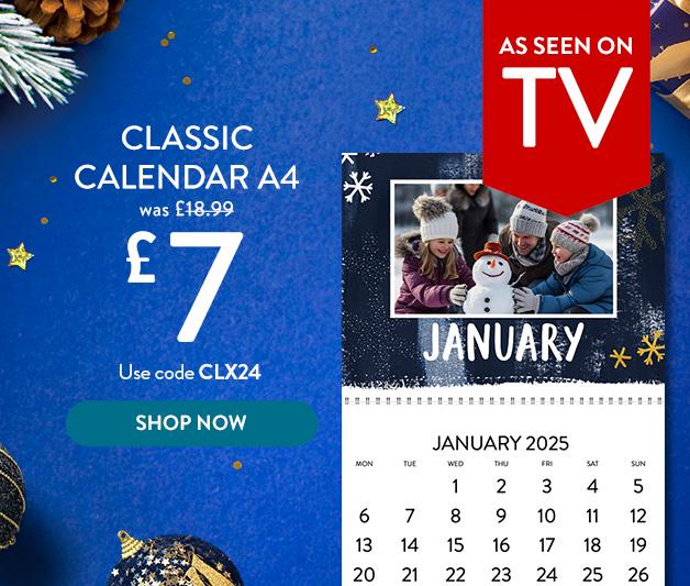 TV DEAL CALENDAR £7