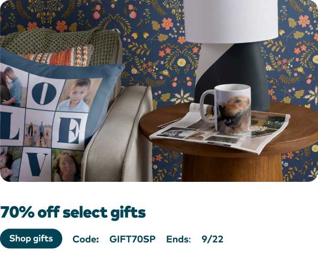 70% off select gifts