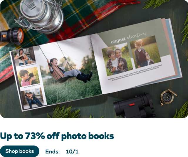 Up to 73% off Photo Books