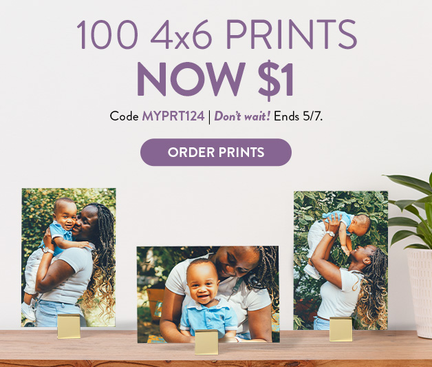 100 4x6 Prints for $1