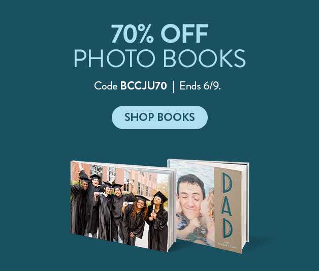 70% off Photo Books