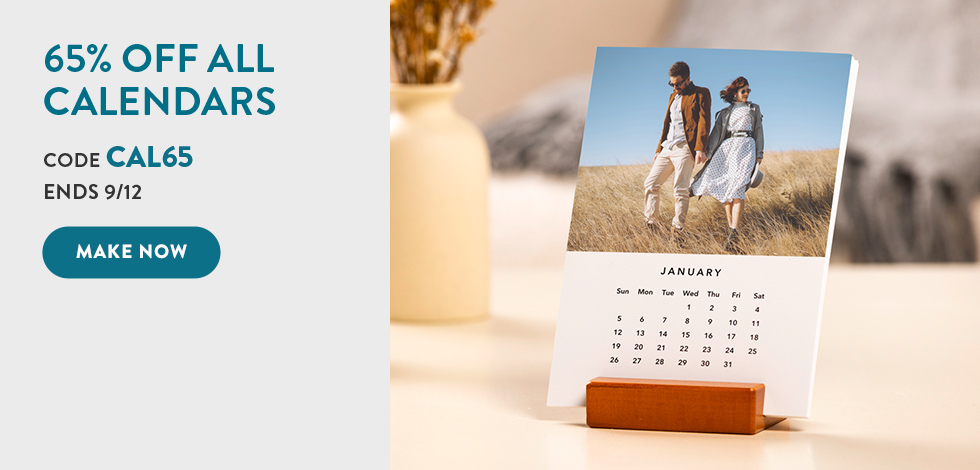 65% off all Calendars